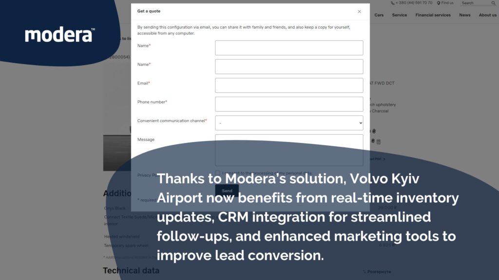 modera website builder
